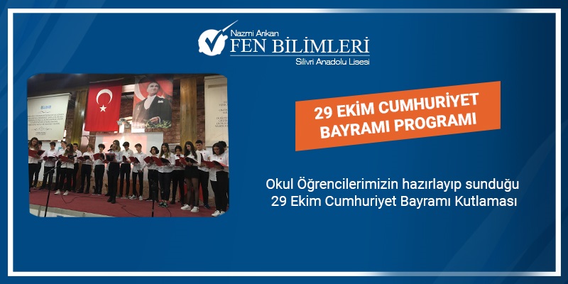 29 EKİM CUMHURİYET BAYRAMI PROGRAMI