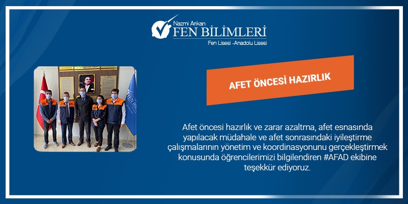 AFET ÖNCESİ HAZIRLIK SUNUMU