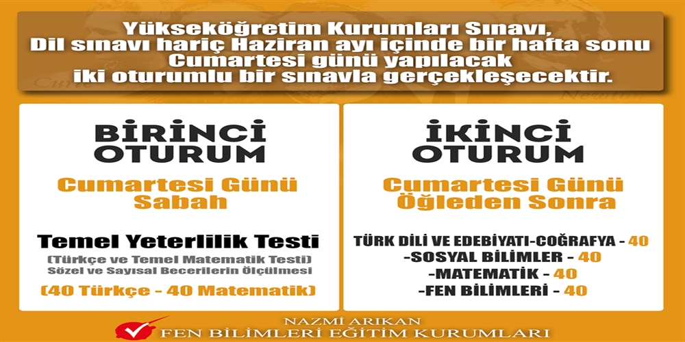 Yeni Yükseköğretim Kurumları Sınavı